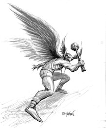 Rafael Kayanan - Hawkman - Illustration originale