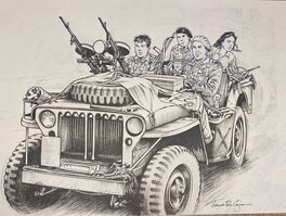 Thomas Du Caju - Thomas Du Caju, illustration originale, "Saboteuses". - Illustration originale