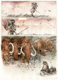 René Hausman - Les Chassaurs de l'aube - Planche originale