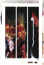Mr. X Vortex comics page by Bill Sienkiewicz