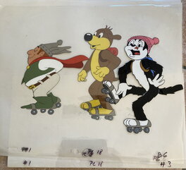 Studio Vaillant d apres Arnal - Pif /hercule patinent - Planche originale