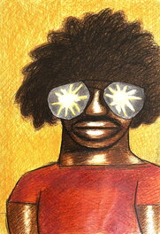 Blutch - Tête - Planche originale