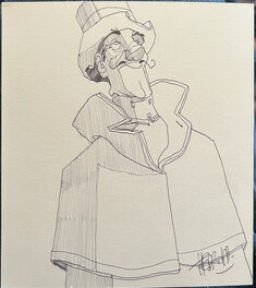 Cyril Pedrosa - Ring Circus - Monsieur Lunaire - Original Illustration