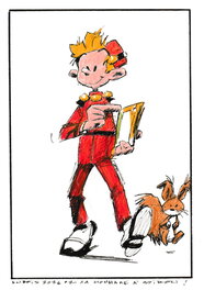 Stéphane Dubois - Stéphane Dubois - Illustration Hommage à Spirou - Illustration originale