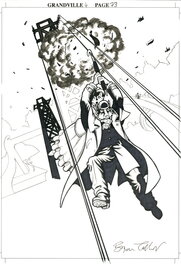 Bryan Talbot - Grandville, Noël, Planche originale 73 - Comic Strip