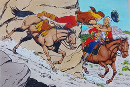 André Amouriq - Blek vs Officier Anglais - Planche originale