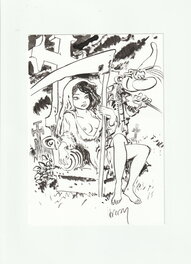 Marc Hardy - Pierre Tombal (G. Rafzerk) - Illustration originale