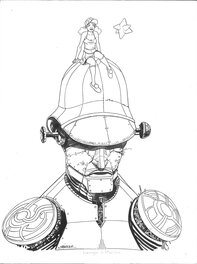 Olivier Frasier - Olivier Frasier - Hommage à Moebius - Original Illustration