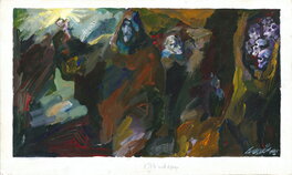 Alberto Breccia - Ilustration for "Il Nome della rosa" - Planche originale