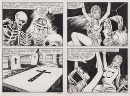 Gaspare De Fiore - Gaspare De Fiore 2x Original Art Pages from "Lucrezia 21" (1970) - Comic Strip