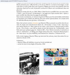 Une référence parmi d'autres trouvées sur le net en tapant "tillieux+voiture" Une référence parmi d'autres trouvées sur le net en tapant "tillieux+voiture"