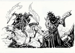 Gil Formosa - Chroniques LUNE NOIRE - ATTACK - Planche originale