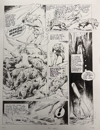 André Chéret - Rahan- Les Esprits de la Nuit- André Cheret/ Roger Lécureux - Planche originale