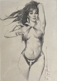 José González - Vampirella n 75 cover Jose Gonzalez Pepe - Couverture originale