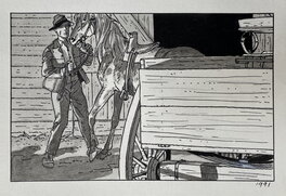 André Juillard - Tandis que j'agonise  -  William Faulkner, André Juillard - Illustration originale