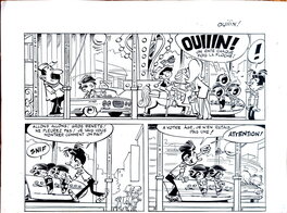 Dino Attanasio - Modeste & Pompon "Au manège" - Planche originale