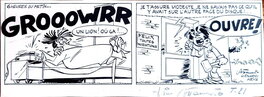 Dino Attanasio - Strip de Modeste & Pompon "Grooowrr" - Planche originale
