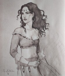 Luigi Critone - Tt Black&White Le Scorpion T13/14 - Illustration originale