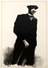 François Roca - François Roca - La canne et le cigare - Original Illustration