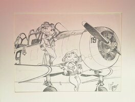 Vincent - Couv des aviateurs tome 3 Flying Girls - Couverture originale