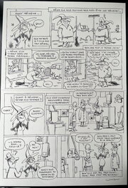 Luc Cromheecke - "Hommage à Mélusine" Spirou spécial 100 ans - Planche 1/2 - Planche originale