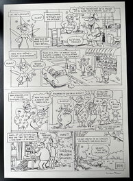 Luc Cromheecke - "Hommage à Mélusine" Spirou spécial 100 ans - Planche 2/2 - Planche originale