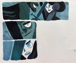 Stéphane Fert - Etude de cases pour Morgane - Page 9 - Œuvre originale