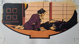 Ben Radis - "Kora et les Yakusas" - Illustrations page 12 - Illustration originale