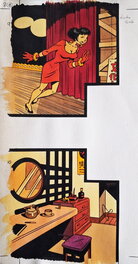 Ben Radis - "Kora et les Yakusas" - Illustrations page 8 - Illustration originale