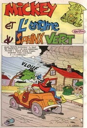 Première page en couleur de l'histoire dans le Mickey Parade n°226