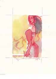 Bill Sienkiewicz - Elektra - Illustration originale