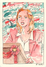 Bastien Vivès - Bastien Vives - Lune de miel  - Midi entre quatre planches - 11 - Original Illustration