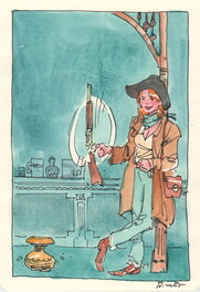 Bastien Vivès - Bastien Vives - Lune de miel  - Midi entre quatre planches - 13 - Original Illustration