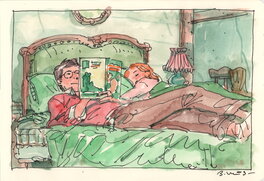 Bastien Vivès - Bastien Vives - Lune de miel  - Midi entre quatre planches - 4 - Original Illustration