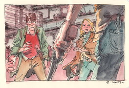 Bastien Vivès - Bastien Vives - Lune de miel  - Midi entre quatre planches - 5 - Original Illustration