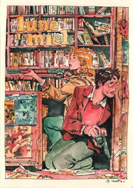 Bastien Vivès - Bastien Vives - Lune de miel  - Midi entre quatre planches - C - Original Illustration