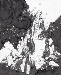Mike Mignola - Hellboy in Hell #5 Cover - Couverture originale