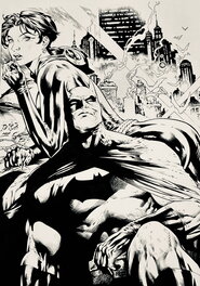 Mark Farmer - Batman & Catwoman - Illustration originale