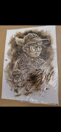 Dr. SLUMP ARALE coffe painting
