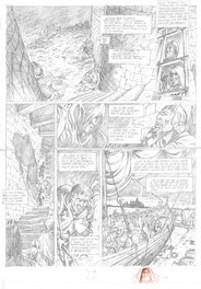 Christian Verhaeghe - Kroniek der Guldensporenslag / Ambre Blanc - Œuvre originale