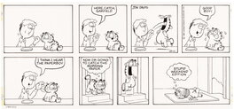 Jim Davis - Garfield Sunday 10-11-1981 - Planche originale