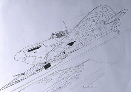 Thomas Du Caju - Avion (case en attente d'identification) - Planche originale