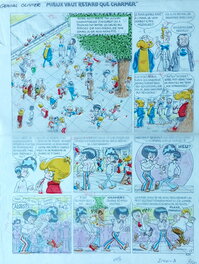 Jacques Devos - Jacques Devos - Génial Olivier - Mieux veut retard que Charmer - Planche originale