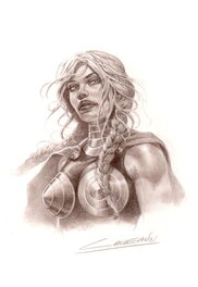 Jaime Caldéron - Valkyrie - Illustration originale