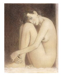Andréi Arinouchkine - Jeune femme - Original Illustration