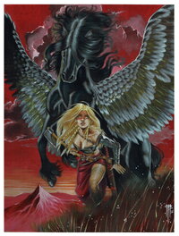 Philippe Bringel - Rouge est le ciel - Illustration originale