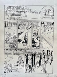 Christian Gine - Neige, Brèche, Planche originale 8 - Planche originale