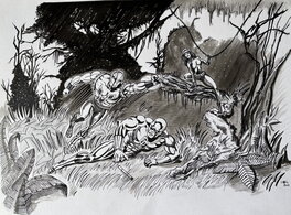 Chris Doom - Daredevil VS Gladiateur - Planche originale