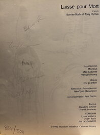 Le verso avec toutes les signatures