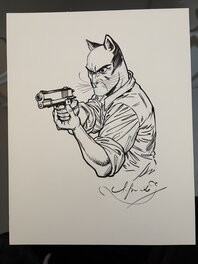 Grande Illustration originale Blacksad Grande Illustration originale Blacksad